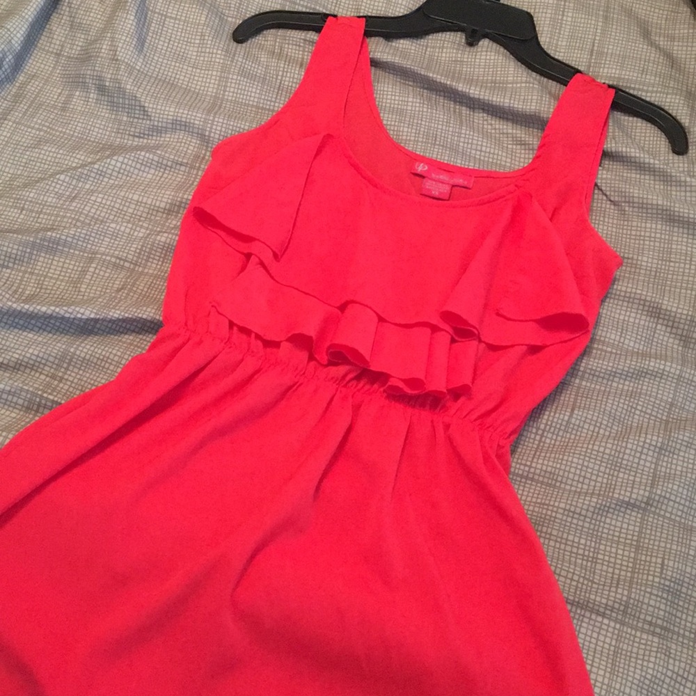 Ultra Pink Ruffle Dress - Picture 1 of 4